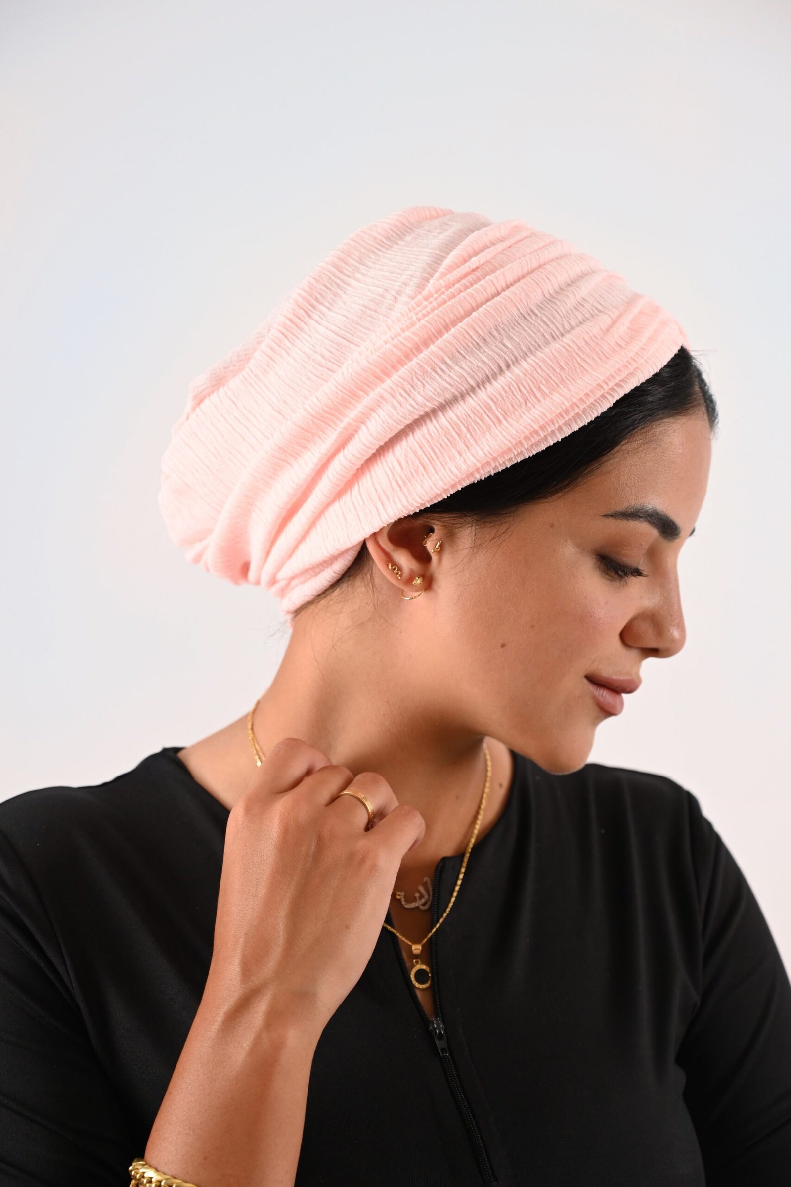 baby pink turban - Image 2